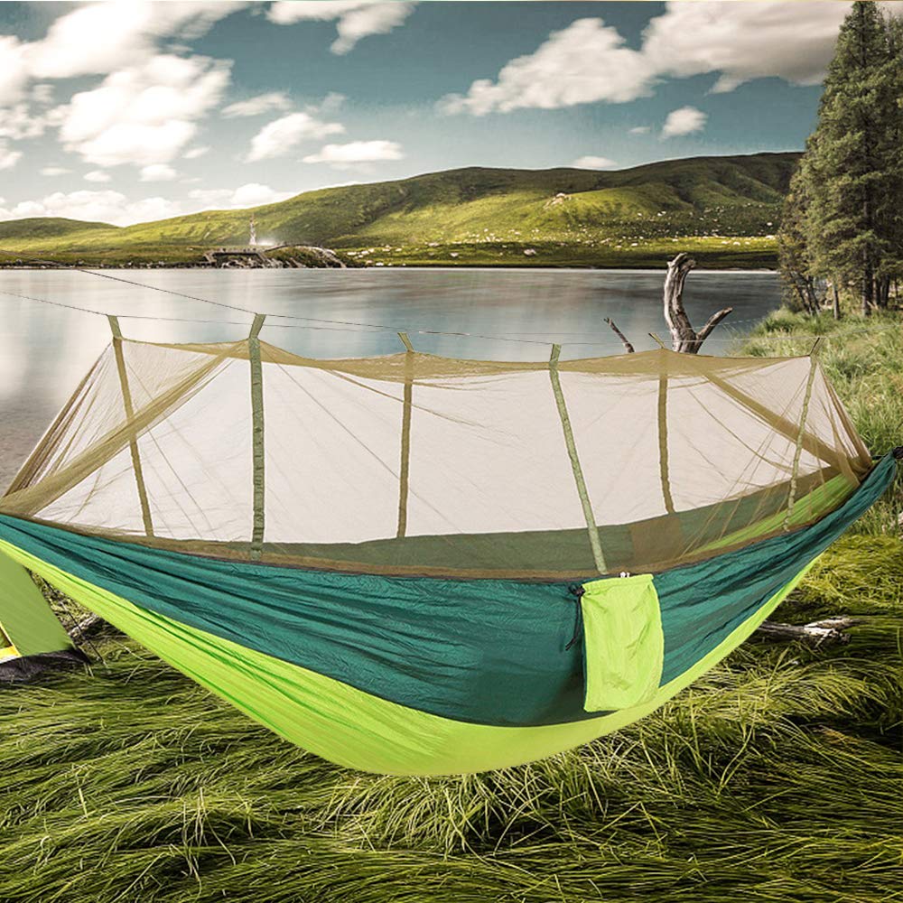 Cheap Goat Tents Camping Hammock with Net Netting Double Tree Hammock Net Lightweight Nylon Portable Hammock for Backpacking Camping Travel Beach   